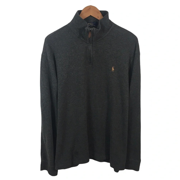 B3 Men’s POLO RALPH LAUREN Estate Rib Half Zip Pullover Sweater XXL - Picture 1 of 4